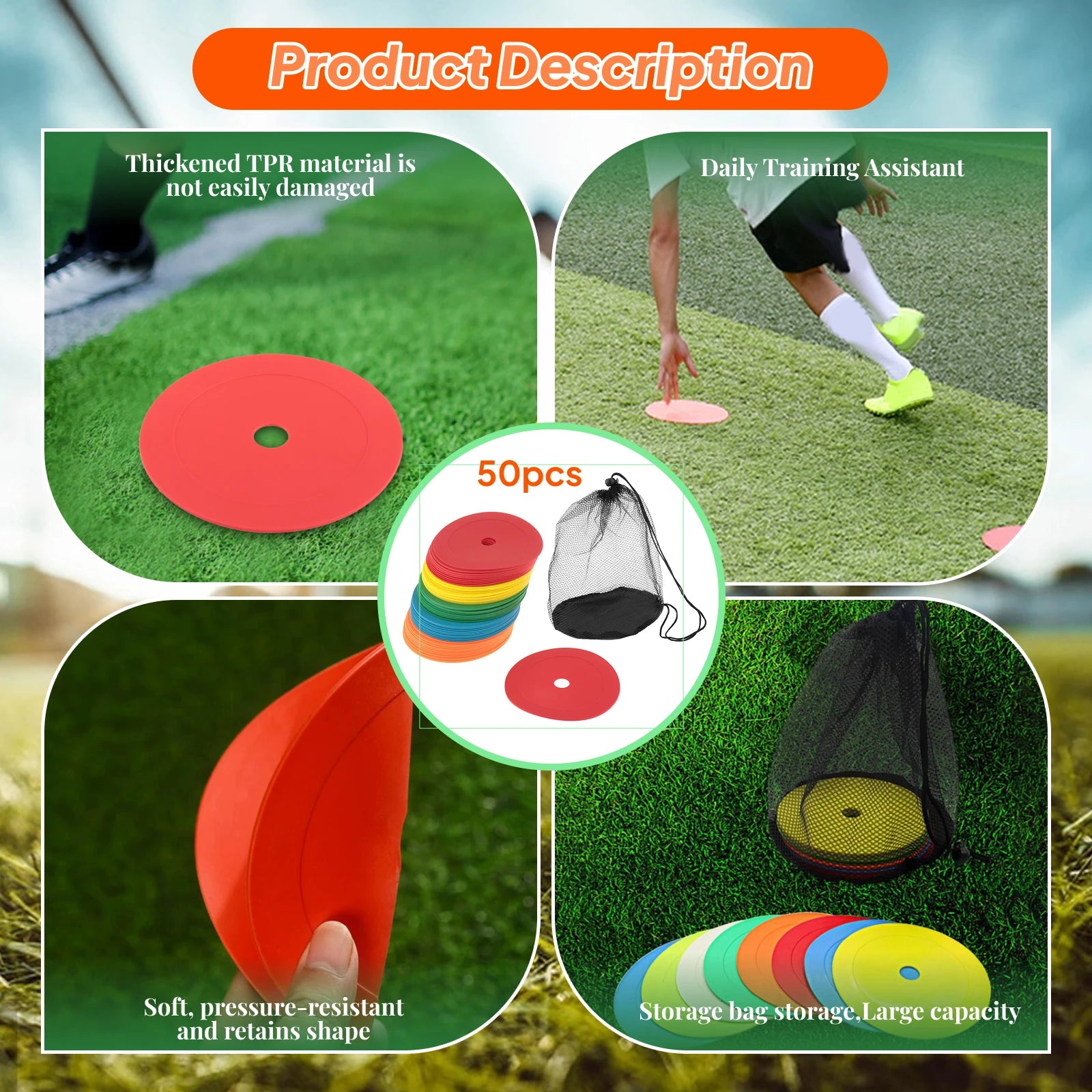 50 stk Flate Markeringsmatter